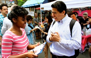 Talking to strangers about performance at the 9th Avenue Food Festival