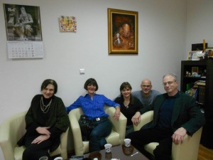 With Vesna Ognjenovic, Bojana Skorc, Paul Murray &  Dan Friedman, Serbia
